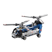 Blocks Bricks Lego Educational Models Building Classic Toys 42020 Technic Series Twin-Rotor Helicopter