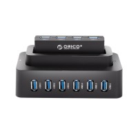 ORICO H10D6-U3 10 Ports USB Interface Hub USB3.0x10 with DC12V 3A Power Adapter