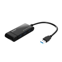 ORICO H32TS Mini USB3.0 HUB Multi Interface Expansion with Card Reader SD TF-Black