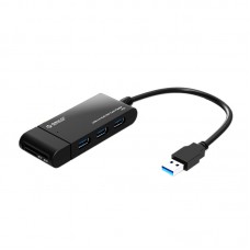 ORICO H32TS Mini USB3.0 HUB Multi Interface Expansion with Card Reader SD TF-Black