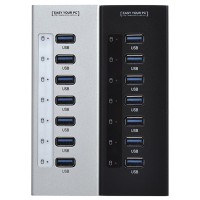 ORICO A3H7 Aluminum 7 Ports Super Speed USB3.0 Hub with Power Adapter for Computer