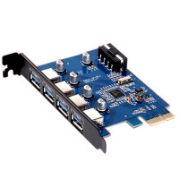 Orico PRU3-4P Desktop PCI-E 4 Ports USB3.0 Expansion Card HUB for Win8 Desktop Computer