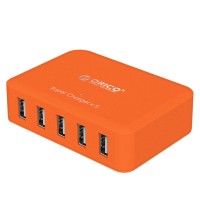 ORICO UC5P-BL 5 Ports Micro USB Charger 40W Smart Supercharger for iPhone iPad Phone