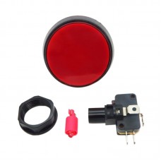 Large Keys Electronic with Light Reset Button Switch Small Bobby 60mm for Game Machine 2-Pack