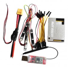 FPV APM2.8 Flight Control with Aluminum Case Integrated OSD 3DR LED XT50 433MH for Multicopter