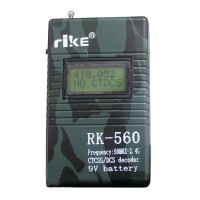 RK560 50MHz-2.4GHz Portable Handheld Frequency Counter DCS CTCSS Radio Testing Frequency Meter