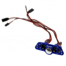 Alloy Double Switch Connector Dual Remote Control Switch for Multicopter Airplane-Blue