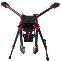 L600 Aluminum Alloy Carbon Fiber Folding Umbraller Quadcopter Frame for Flight Control Multicopter