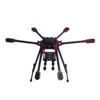 L500 3K Aluminum Carbon Fiber Folding Umbraller Hexacopter Frame for Flight Control Multicopter