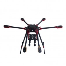 L500 3K Aluminum Carbon Fiber Folding Umbraller Hexacopter Frame for Flight Control Multicopter