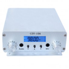 CZE-15A DC 12V 2W/15W Stereo PLL FM Transmitter Broadcast Car Radio Station