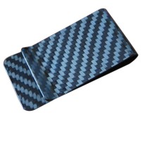 3K Carbon Fiber Money Clip Business Card Credit Card Cash Wallet Matte