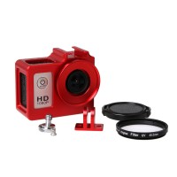 SJCAM Camera Case Frame Housing Protector Ring Cover for SJ4000 SJ6000 SJ7000 HD Sport Camera-Red