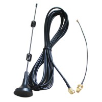 Omni-directional Antenna WiFi 2.4G Wireless 7db Gains SMA Antenna Booster with 3M Cable