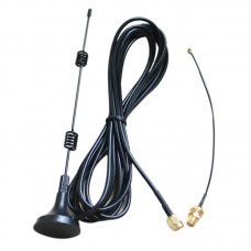 Omni-directional Antenna WiFi 2.4G Wireless 7db Gains SMA Antenna Booster with 3M Cable