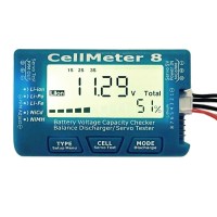 CellMeter 8 AOK 8S Battery Voltage Capacity Checker Monitor Servo Detector Tester Balance Discharger