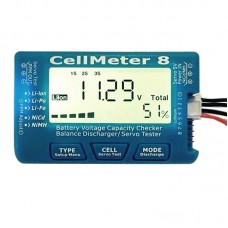 CellMeter 8 AOK 8S Battery Voltage Capacity Checker Monitor Servo Detector Tester Balance Discharger