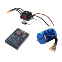 Hobbywing EZRUN QuicRun-WP-10BL60 Waterproof ESC+13T 3000KV Brushless Motor+LED Program Card Combo-B7 for 1/10 RC Car