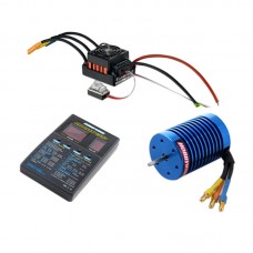 Hobbywing EZRUN QuicRun-WP-10BL60 Waterproof ESC+13T 3000KV Brushless Motor+LED Program Card Combo-B7 for 1/10 RC Car