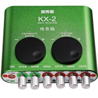 XOX KX-2 USB External Sound Card Dynamic Condenser Mic Recording Microphones for PC Notebook