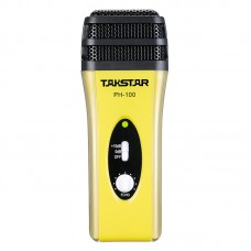 Takstar PH-100 Mobile Phone Karaoke Microphone IOS Android Systems Mobile Device Condenser Mic-Yellow