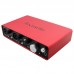 Focusrite Scarlett 2i4 USB Audio Interface Guitar Recording Sound Card Audio Player 2-in 4-out for Music DJ