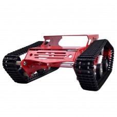 Tank Car Crawler Chassis Tracked Vehicle Parts Tank Car Chassis for Remote Control Arduino DIY-Red