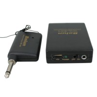 BOLUN WR601 Wireless FM Transmitter Receiver Microphone Lavalier Lapel Clip Mic System