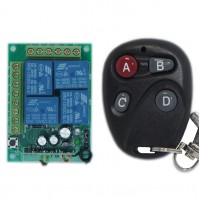 DC12V 4CH 315MHZ Wireless Intelligent Remote Control Switch Transmitter Receiver for DIY