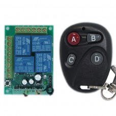 DC12V 4CH 315MHZ Wireless Intelligent Remote Control Switch Transmitter Receiver for DIY