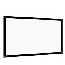 100inch 4:3 Hand Pulling HD Projector Screen Portable White Curtain Screen