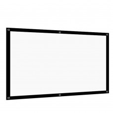 84inch 4:3 Hand Pulling HD Projector Screen Portable White Glass Fiber Remote Control Electric Screen