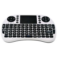 Mini I8 Portable 2.4G Wireless Keyboard with Touchpad for Android TV Set Top Box PC HTPC Computer-White