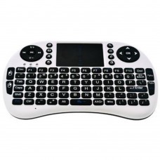 Mini I8 Portable 2.4G Wireless Keyboard with Touchpad for Android TV Set Top Box PC HTPC Computer-White