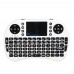 Mini I8 Portable 2.4G Wireless Keyboard with Touchpad for Android TV Set Top Box PC HTPC Computer-White