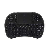 Mini I8 Portable 2.4G Wireless Keyboard with Touchpad for Android TV Set Top Box PC HTPC Computer-Black