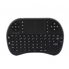 Mini I8 Portable 2.4G Wireless Keyboard with Touchpad for Android TV Set Top Box PC HTPC Computer-Black