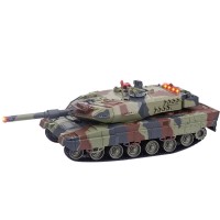 516 War Tank RC Charging Tank Automatic Rotating Remote Control Toy for Kids-Army Green