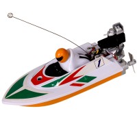 Mini 40MHz Wireless Remote Control Boat Toy RC Racing Speedboat for Kids-White