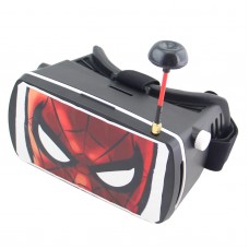 5 inch Display 5.8G 32CH Googles DIY FPV Video Glasses Ready to Use Spider Man for Multicopter