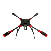 MAX4 LY600 600mm 4-Axis Carbon Fiber Folding Quadcopter with Landing Gear & Hanging Parts for FPV