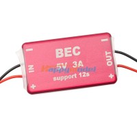FPV 1.2G 5.8G Micro BEC with CNC Enclosure 12V 3A Output 12S for Multicopter Telemetry-Red