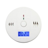 LCD Wireless Home Security Safety Detector CO Carbon Monoxide Poisoning Liquefied Gas Sensor Alarm Smoke Alerter Warner