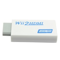 Wii2HDMI Adapter Converter Support 1080P 3.5mm Audio Video Output Transforms Wii to HD-TV HD-Projector