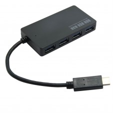 U3-219 USB 3.1 Type C USB-C Multiple 4 Port Hub Adapter for Chromebook & Macbook Support Windows 8 MacOS