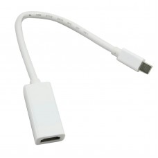 Thunderbolt Port to HDMI Female Adapter Cable with Audio Video for Apple MacBook