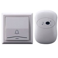 1 Doorbell +1 Remote Controller Waterproof 200m LED Wireless Doorbell Chime 36 Melodies Calling Device