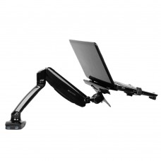 Computer Monitor Holder Desktop LCD Display Mount Retractable Bracket Rack w/USB Port for 10-27inch Monitor