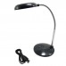 HK-L3030 USB Lamp 18 LEDs USB Powered White Light Reading Lamp with Triple Magnifier for Lptop Computer