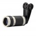 Mobile Phone Lens Universal 8X Zoom Phone Telephoto Camera Lens with Clip for iPhone Samsung Photography